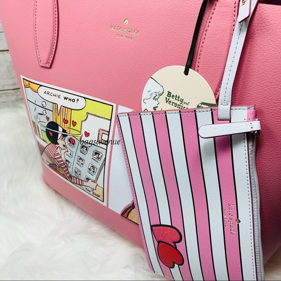 Kate spade riverdale Archie reversible tote pink - Picture 8 of 10